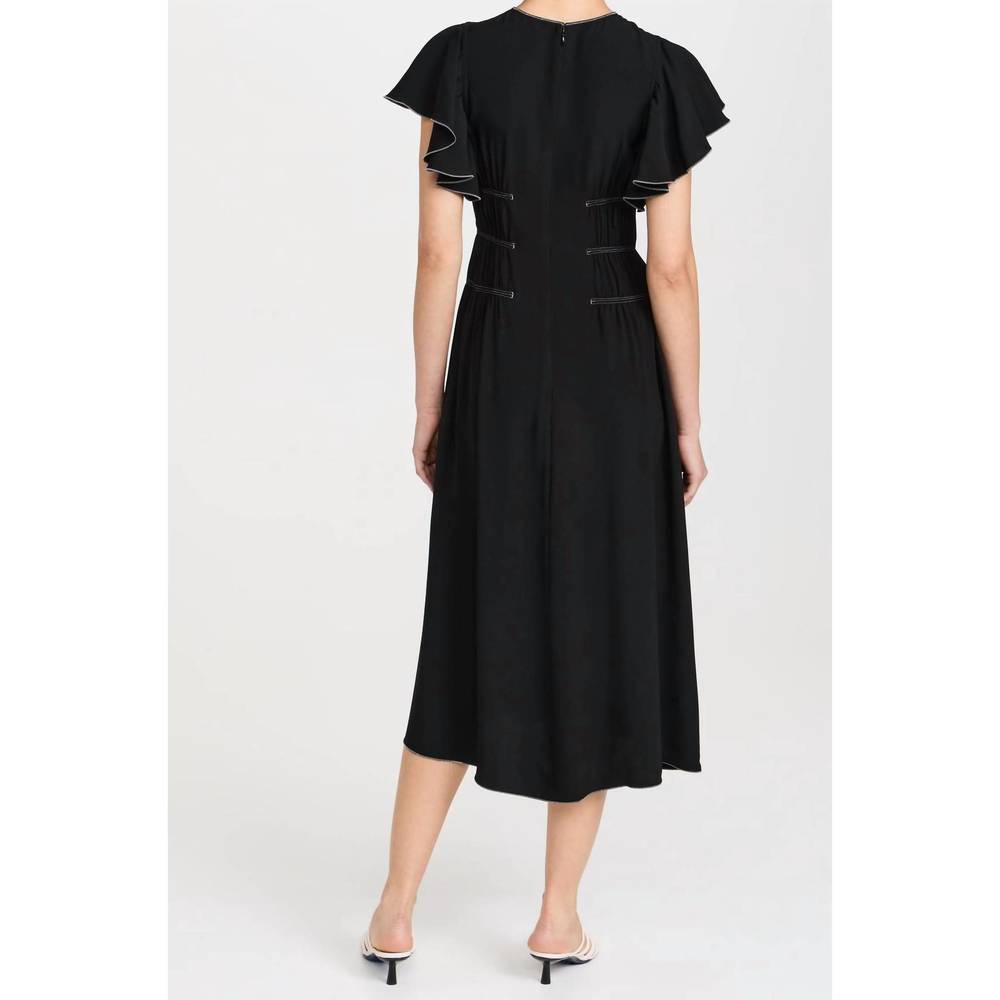NEW ULLA JOHNSON anais dress in noir - Picture 2 of 3